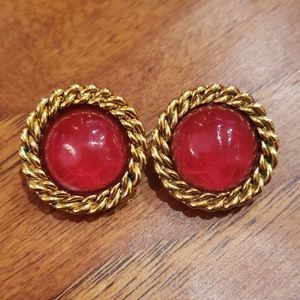Chanel clip on earrings